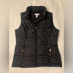 Polka Dot Puffer Vest